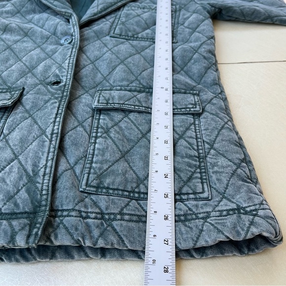 Young Fabulous & Broke Walker Quilted
Jacket Green Mineral Wash Women Size XS - Picture 5 of 9